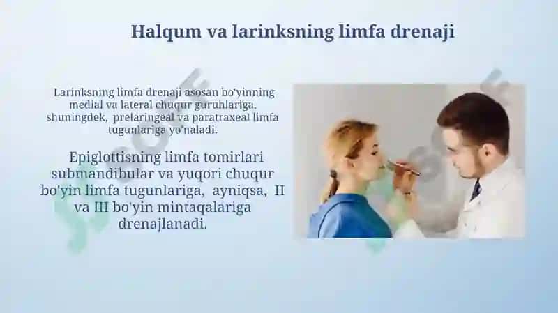 Hiqildoq,halqum klinik anatomiyasi va tekshirish usuli 6