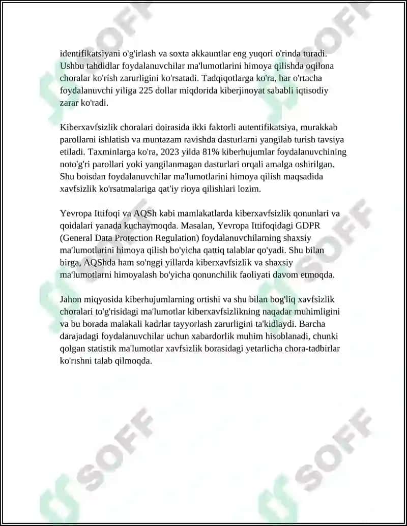 IJTIMOIY MEDIADA TAXDIDLAR, XURUJLAR VA XAVF XATARLAR 6
