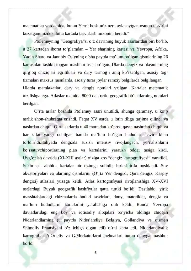 O‘ZBEKISTON MILLIY ATLASI, MOXIYATI, TARTIBI VA MAZMUNI 6