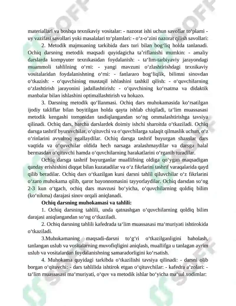 Maktab ilgʻor oʻqituvchilarning ish tajribalarini ommalashtirish 6