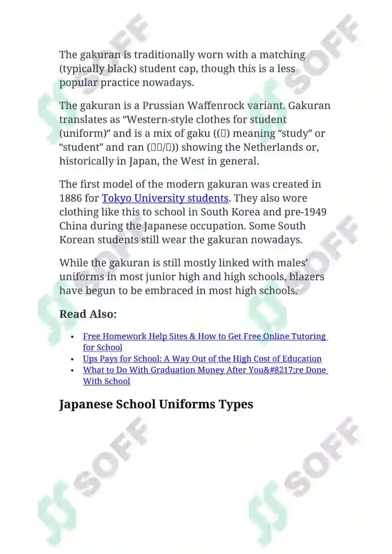 Japanese School Uniform 6