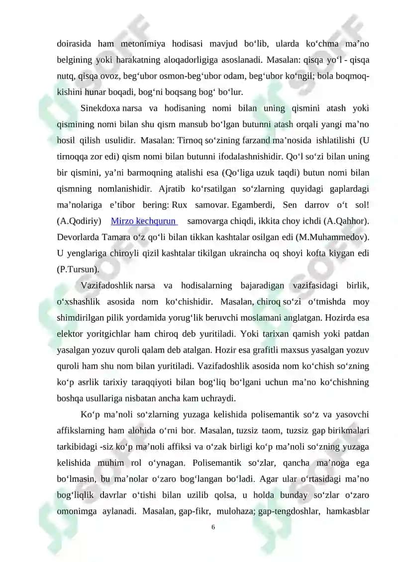 O‘zbek tilining leksikasining boyish manbalari 6