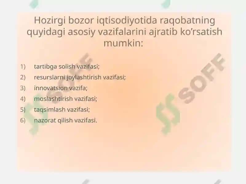 RAQOBATNING MOHIYATI VA SHAKLLARI 6