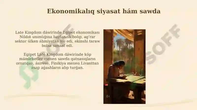 Mısır mámleketiniń ishki hám sırtqı siyasatı 6