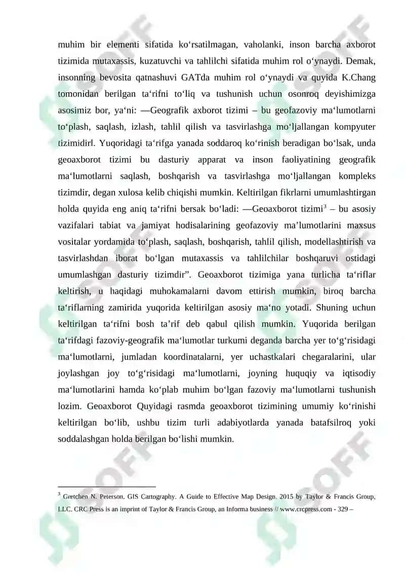 Geaxborot tizim va texnologiyalari asosida olot tumani melioratsiya elektron xaritalarni loyihalash va tuzish 6