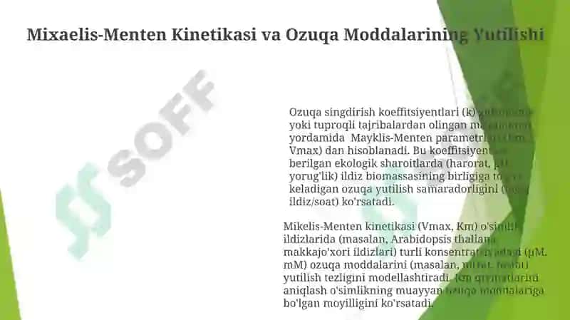 O‘simliklardagi oziqa moddalarning biologik singdirish koeffitsiyentlarini aniqlash 6