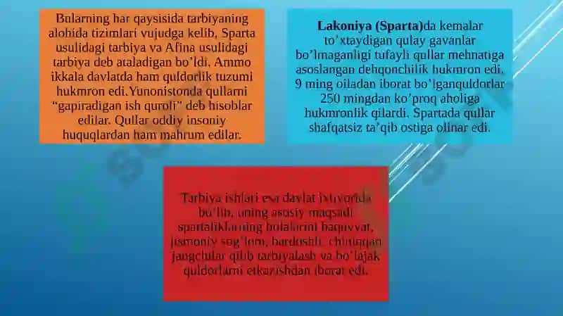 Qadimgi Yunoniston va Rim davlatlari ta'limi 6