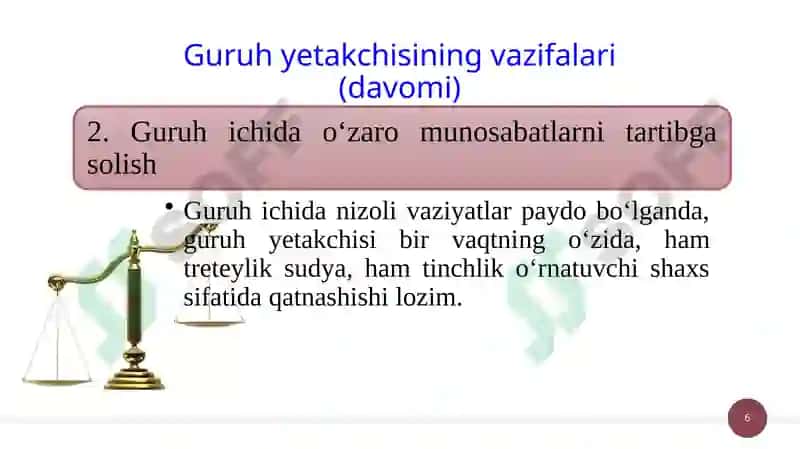 BIRINCHIKURS MAKTABI TRENINGI 6