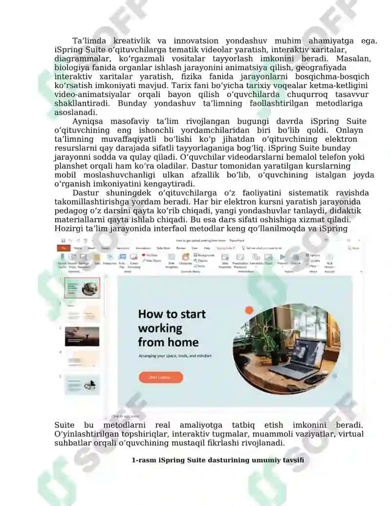 iSpring Suite,Hot Potatoes, MyTestX, easyQuizzy dasturlariva ularning imkoniyatlari 6