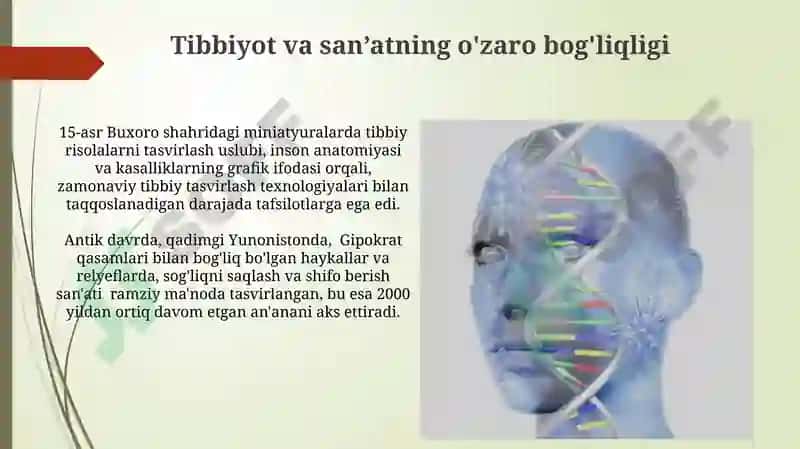 Tibbiyot va sanʼatning bir-biriga bogʻliqligi 6