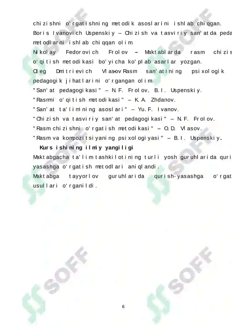 TURLI YOSH GURUHLARIDA QURISH YASASHGA O‘RGATISH METODIKASI 6