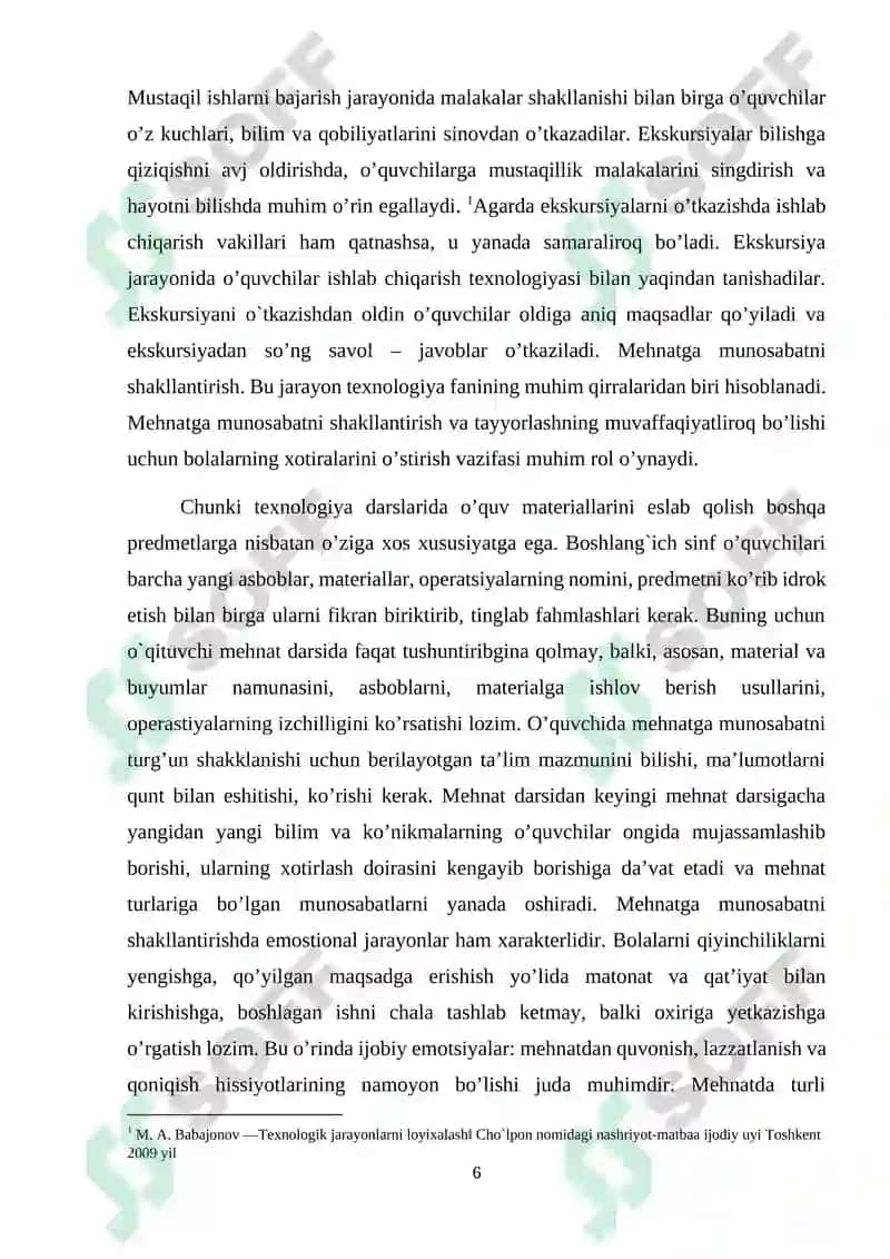MAHSULOT TAYYORLASH TEXNOLOGIYASI FANI 6