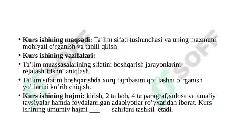 TA’LIM MUASSASASI VA TA’LIM SIFATINI BOSHQARISH JARAYONLARINI TIZIMLI REJALASHTIRISH 6
