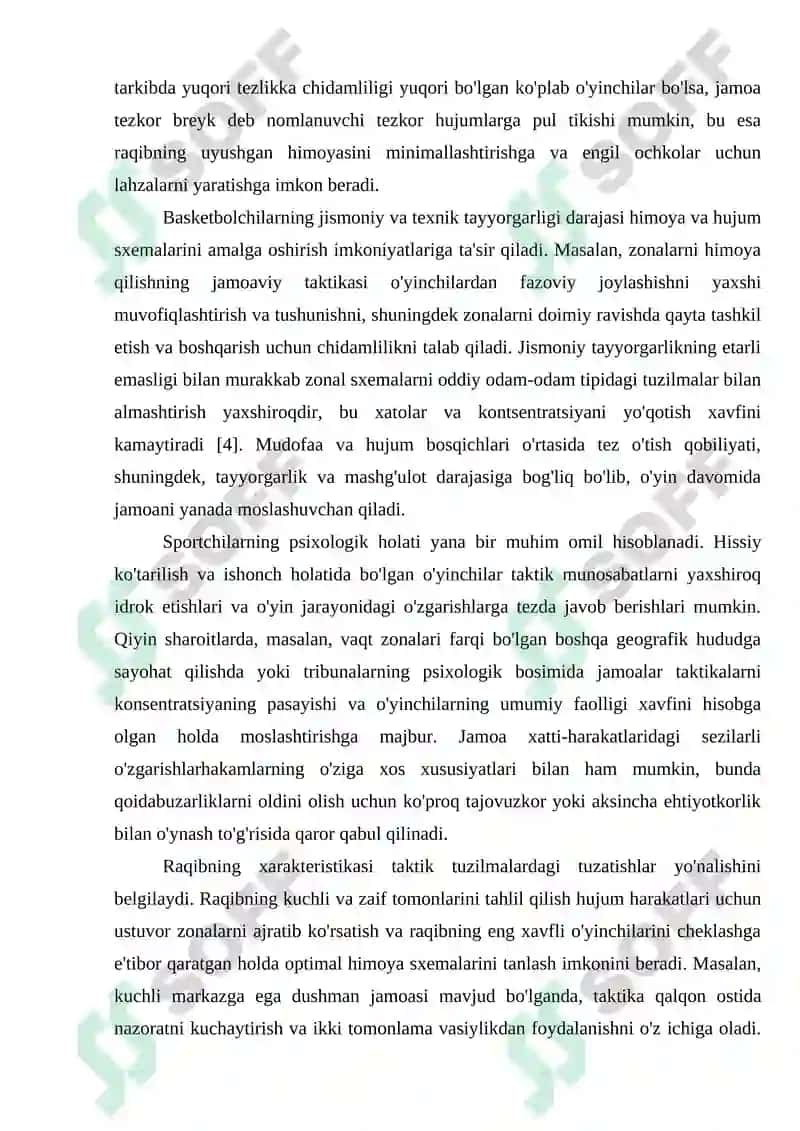 Basketbol o’yin texnikasi va taktikasini o’rgtishni takomillashtirish 6