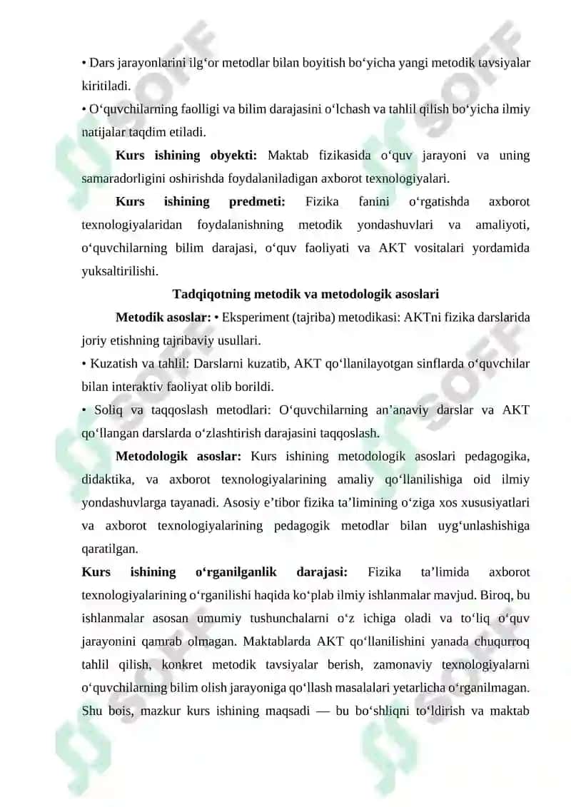 Fizika ta'limida axborot texnologiyalarini joriy qilish 6