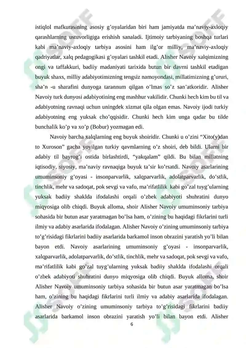 Navoiy asarlarida axloqiy tarbiya masalalari 6
