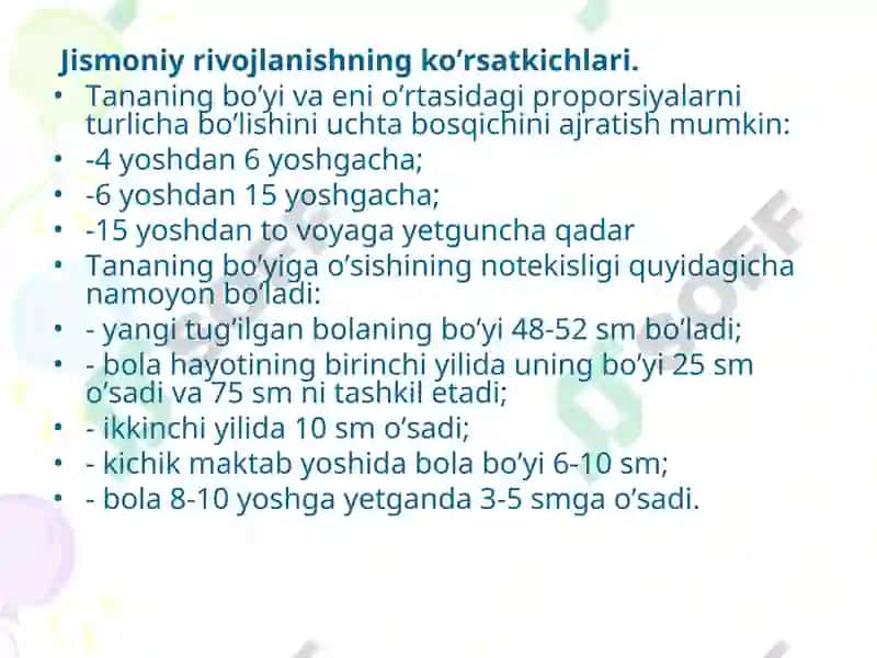 Bolalarni aqliy jihatdan rivojlanishida o'lchash faoliyatning roli 6