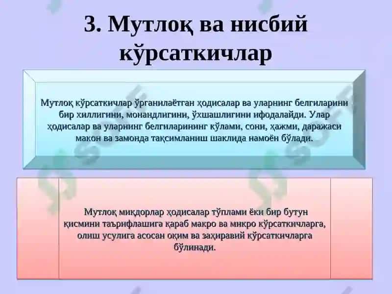 Статистик кўрсаткичлар 6