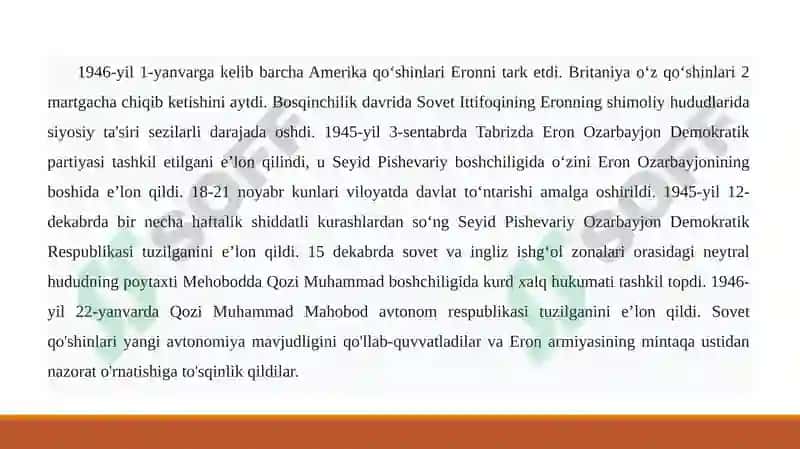 Eron davlatining diplomatik aloqalari 1945-1991-yillar 6