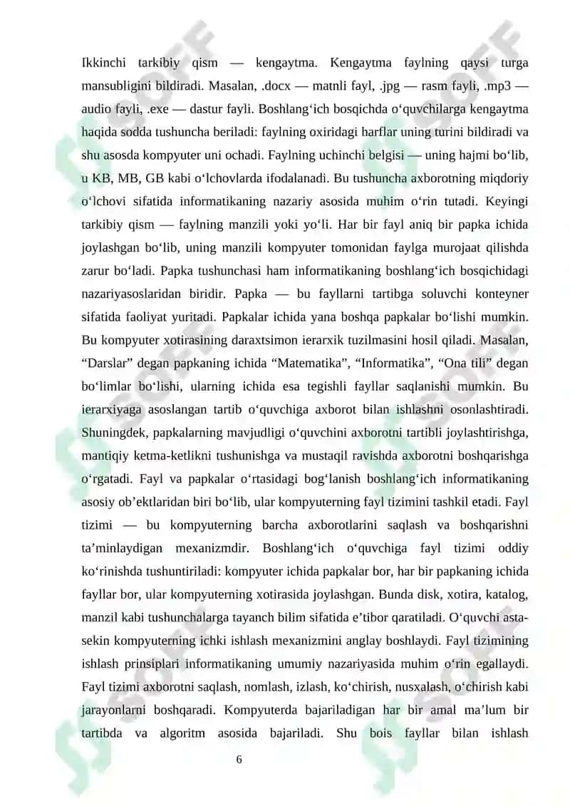 5-sinfda Fayllar va papkalar mavzusida guruhli ish metodikasi 6