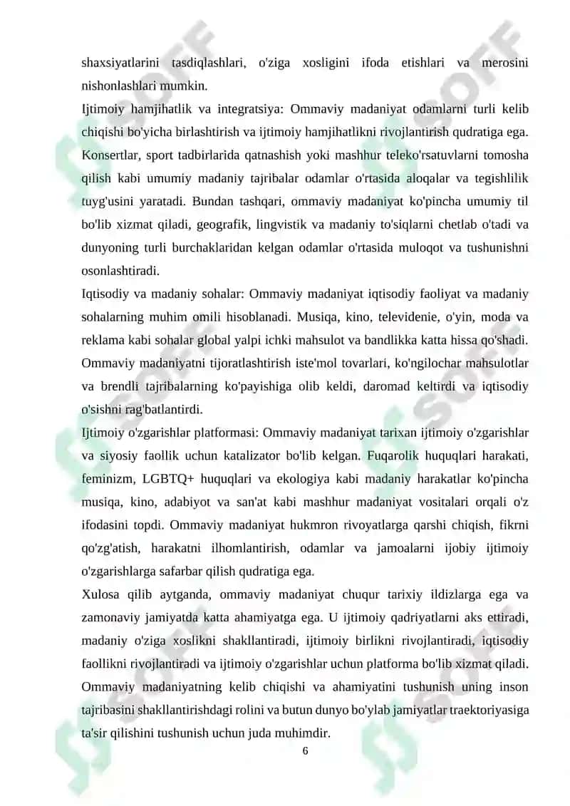 OMMAVIY MADANIYATNING SHAKLLANISH TARIXI UNING TURLARI 6