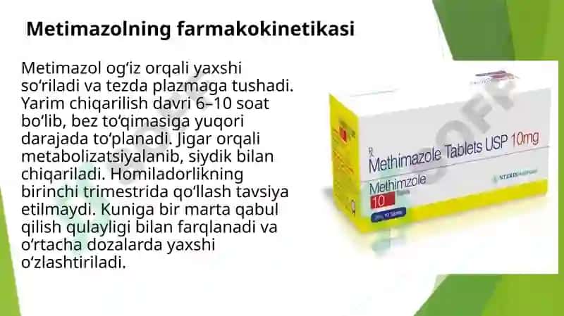 Tireotoksikozda ishlatiladigan dori vositalari 6