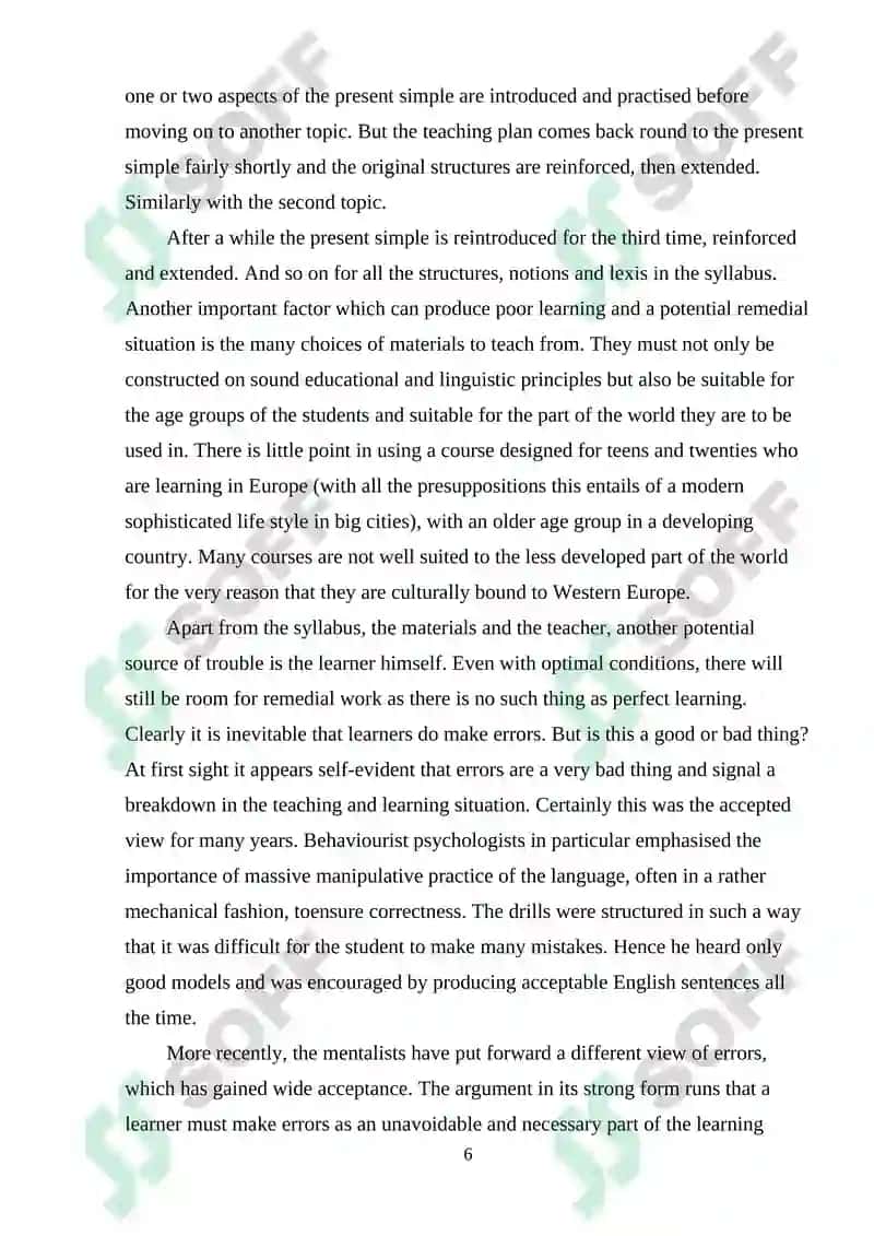 English Language Teaching Methodology 6
