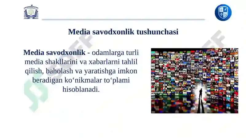 Media savodxonlik va axborot madaniyati evolyutsiyasi hamda jamiyatdagi ahamiyati. Axborotning jamiyatda tutgan o‘rni va ahamiyati. 6