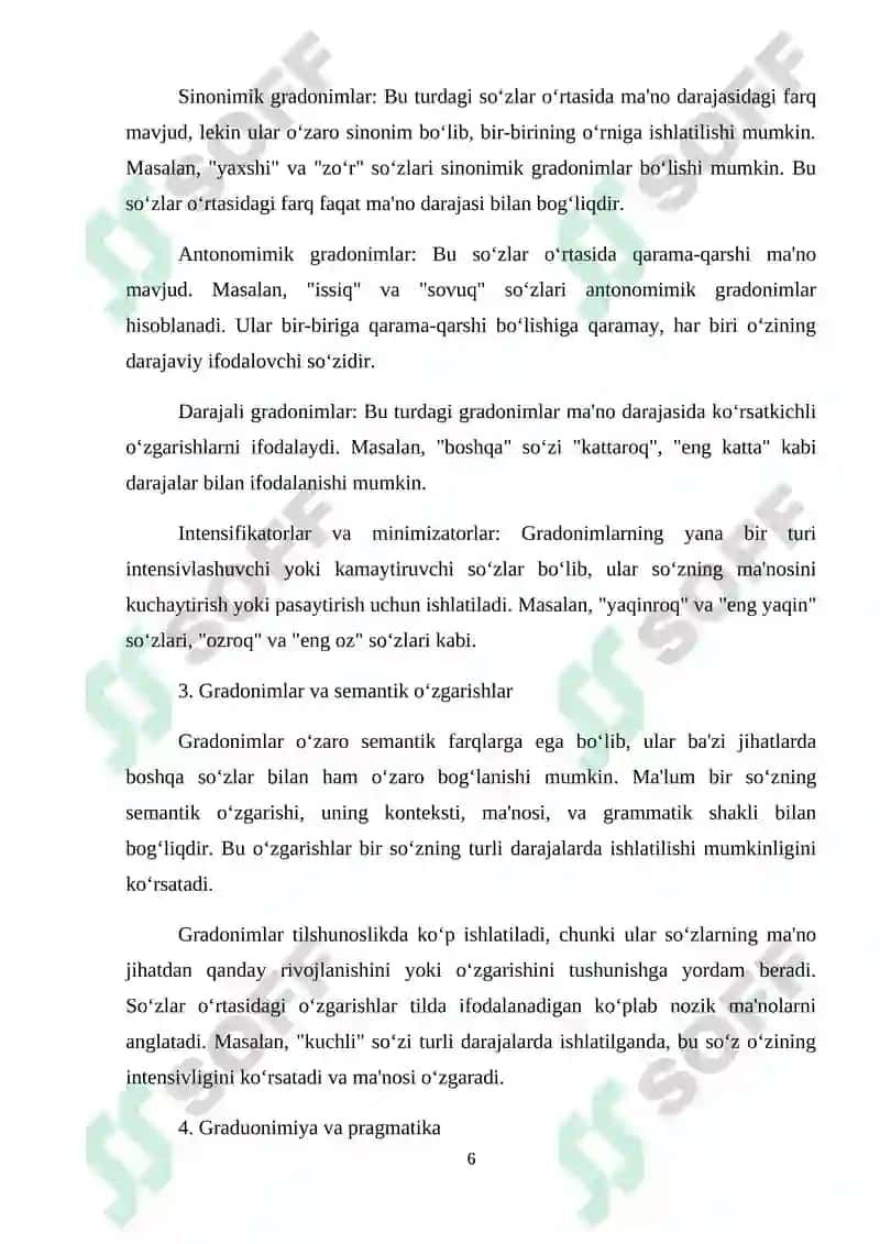 o‘zbek tilshunosligida graduonimiya hodisasining ilmiy tadqiqi 6