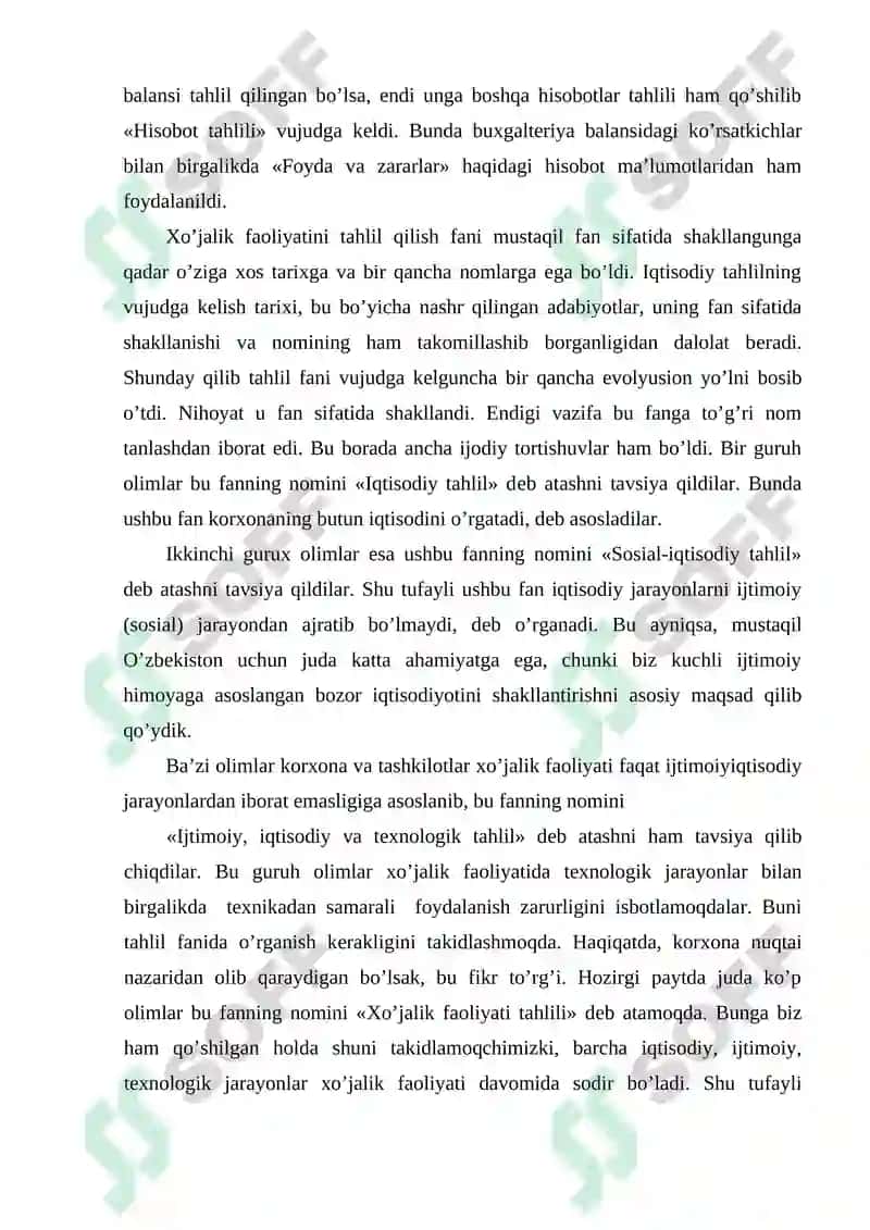 Iqtisodiy tahlilning predmeti haqidagi ilmiy nazariya 6