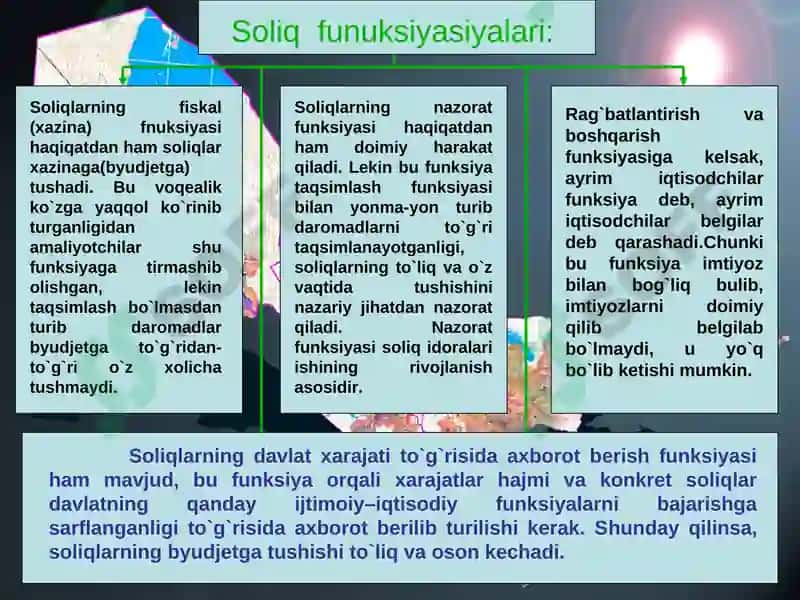 Soliqqa tortishning va soliq siyosatining obʼektiv zarurligi 6