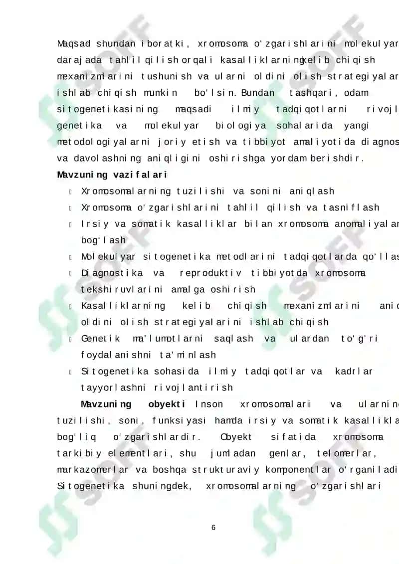 Odam sitogenetikasi 6
