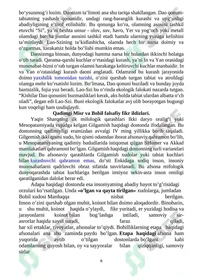Qadimgi Sharq Falsafasi 6