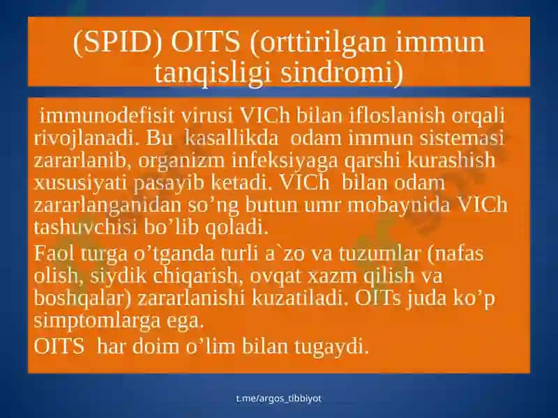 OIV va OITS haqida umumiy ma'lumot 6