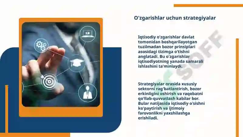 Ma'muriy-buyruqbozlik iqtisodiyotidan boshqariladigan bozor iqtisodiyotiga òtishning xususiyatlari 6