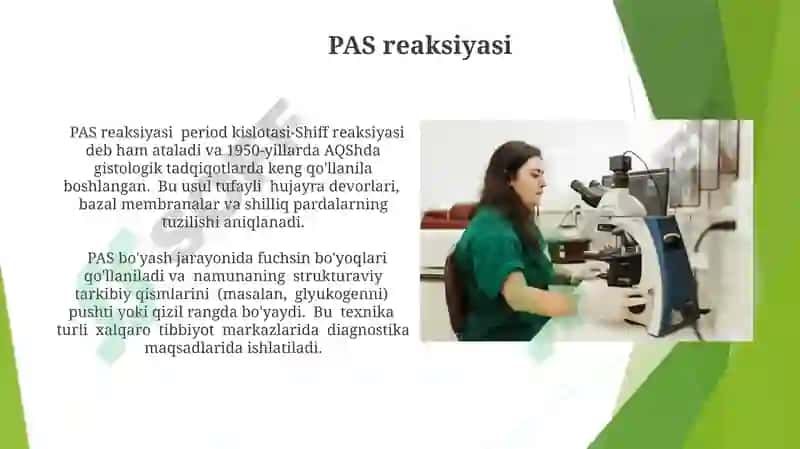 Gistologiya fanida qoʻllaniladigan oʻrganish usullari 6