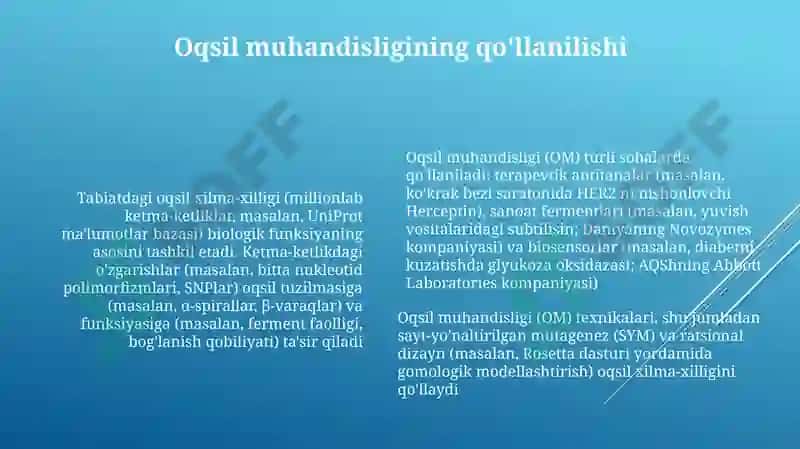 Oqsillarning koʻp shakilligi ahamiyati 6