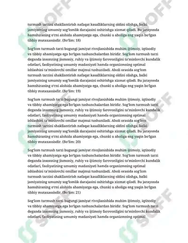 Sog‘lom Turmush Tarzi 6