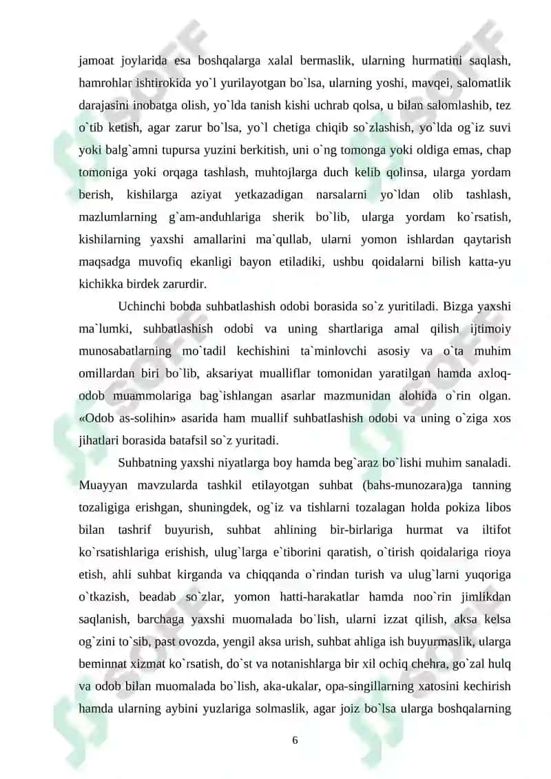 "Odob va as-solihin" 6