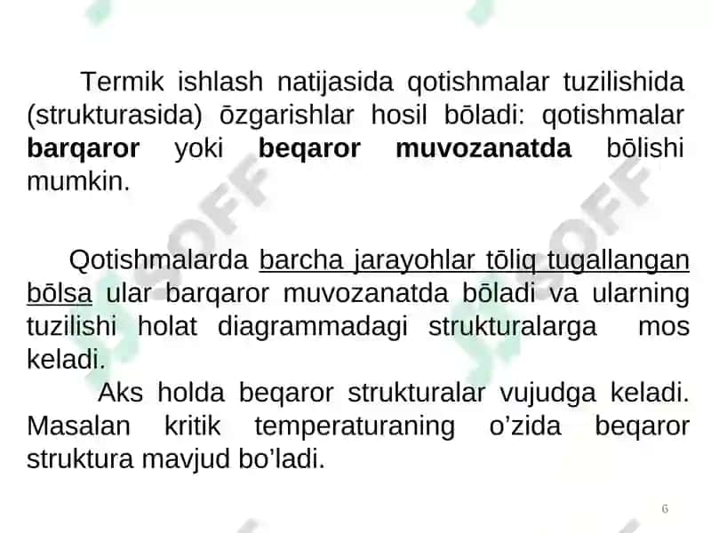 Mеtallarni tеrmik ishlash 6