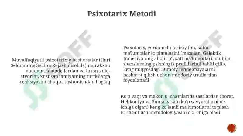 Psixoistoriya yordamchi tarih fani 6
