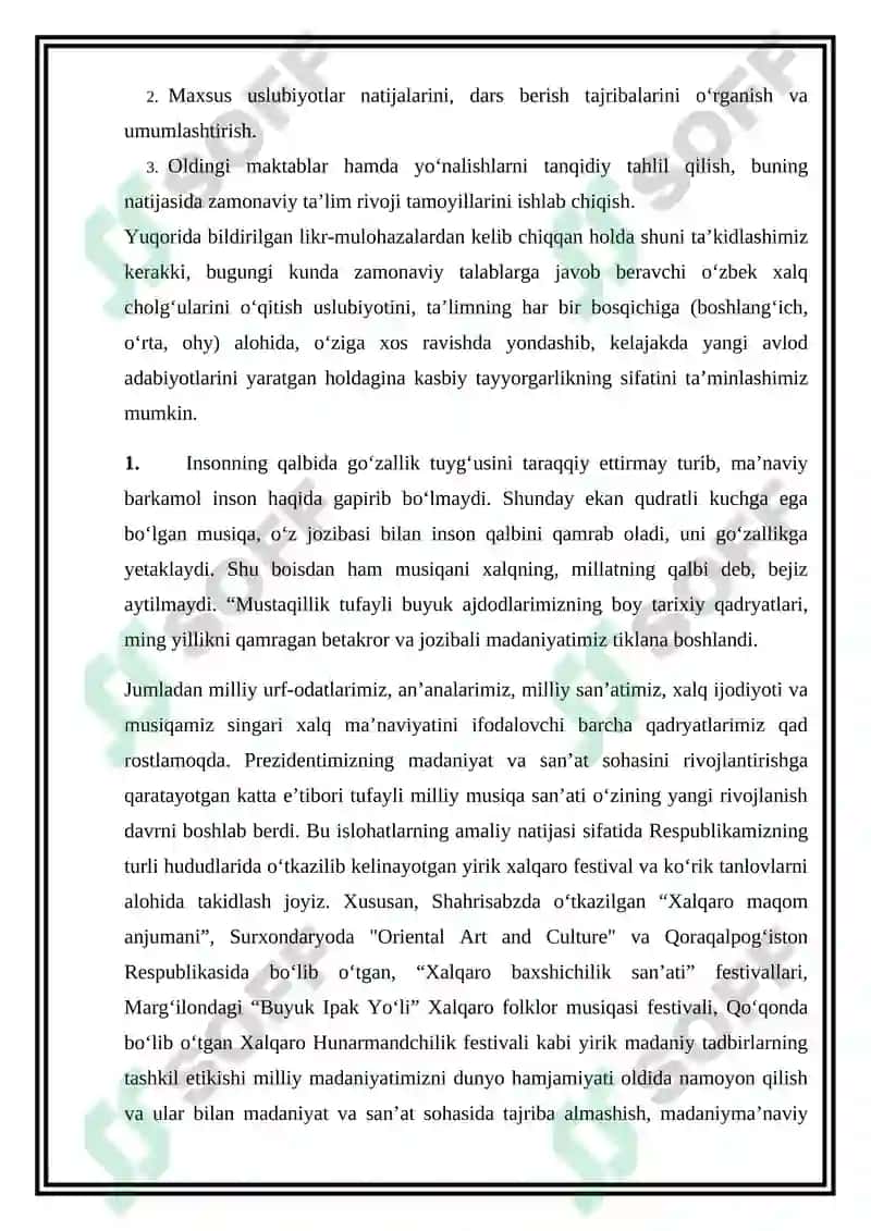 O’zbek xalq cholg’ularida  ijro imkoniyatlari, tovush xosil qilish vositalari 6