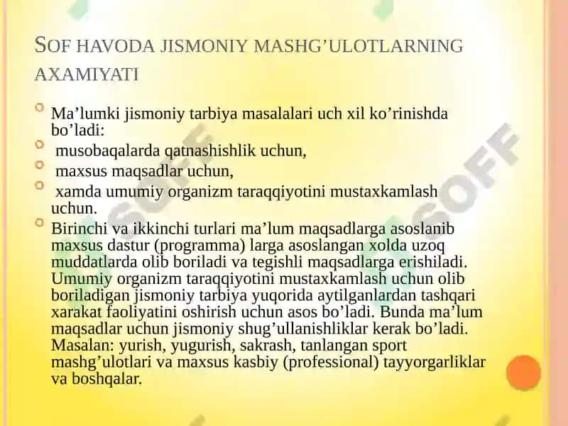 Organizmni chiniqtirishning nazariy asoslari 6