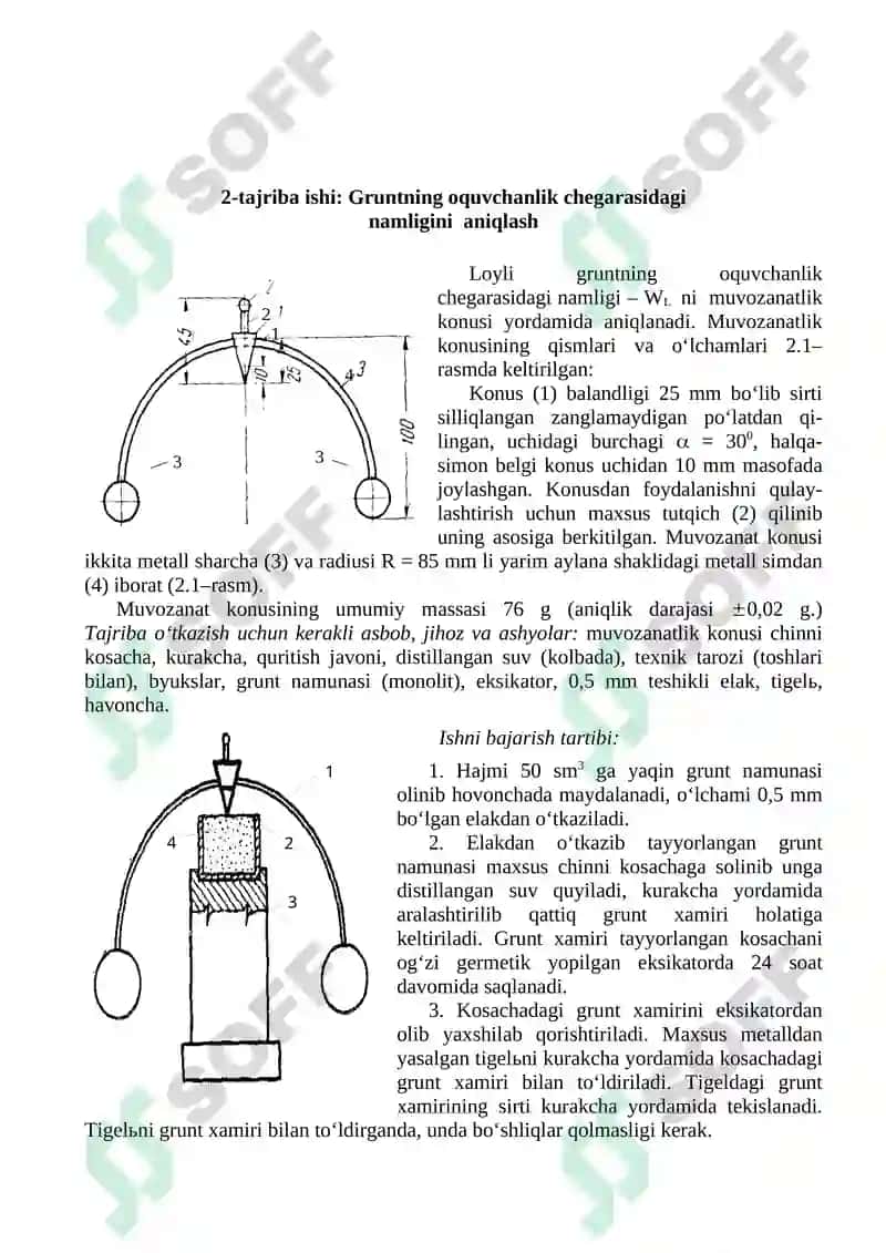 Uslubiy ko‘rsatma 5340800 «Avtomobil yo‘llari va aerodromlari» 6