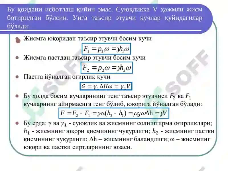 Архимед қонуни 6