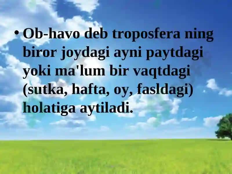 Ob-havo va iqlim 6