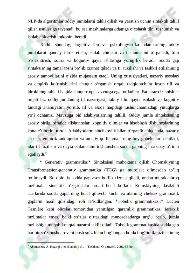 "Sodda gap o’qitish metodikasi" 6