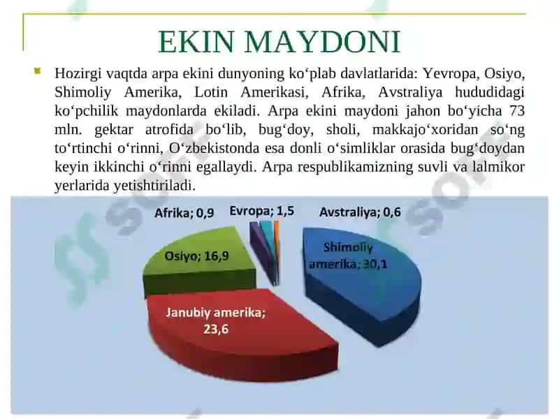MAVZU.ARPA BIOLOGIYASI VA YETISHTIRISH TEXNOLOGIYASI 6