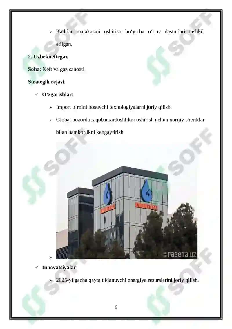 XALQARO MARKETING STRATEGIYASINI ISHLAB CHIQISH VA AMALGA OSHIRISH O’RGANISH 6