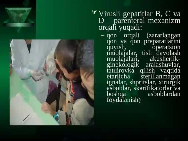Virusli gepatit kasalligida bemor bolaga hamshiralik parvarishi 6